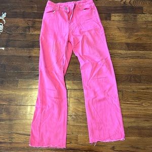 Unknown brand, size small (2), pink, jean, not stretchy